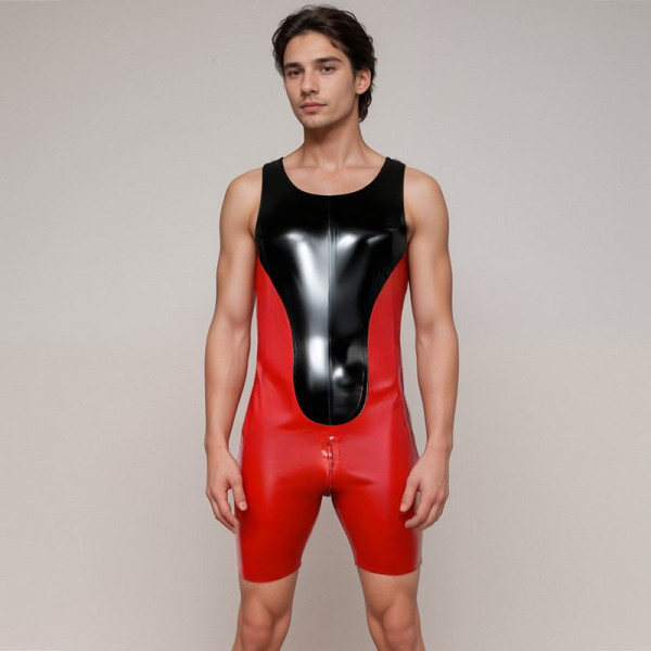 Turbo suit with crotch zip